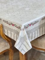 رومیزی مدل گل آرا | مخمل شانل ضد لک