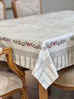 رومیزی مدل گل آرا | مخمل شانل ضد لک - Image 2