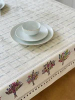 رومیزی مدل دسته گل| مخمل شانل ضد لک - Image 3