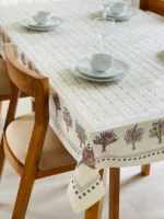 رومیزی مدل دسته گل| مخمل شانل ضد لک - Image 2